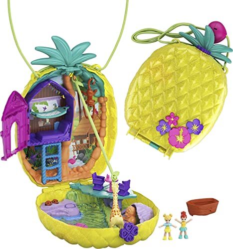 Polly Pocket- Cofanetto BorSetta dei Segreti Ananas Polly Giocattolo per (W2f)