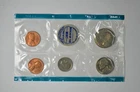 1970 P + S BU Mint Set Coins 1C 1C 5C 10C 25C in Mint Cellophane