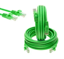 CAT6 Ethernet Patch Cord RJ-45 LAN Network Cable Green 3FT- 20FT Multi-Pack LOT