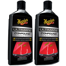 Meguiars Ultimate Compound Color & Clarity Restorer Clear Coat Polisher 450ml x2
