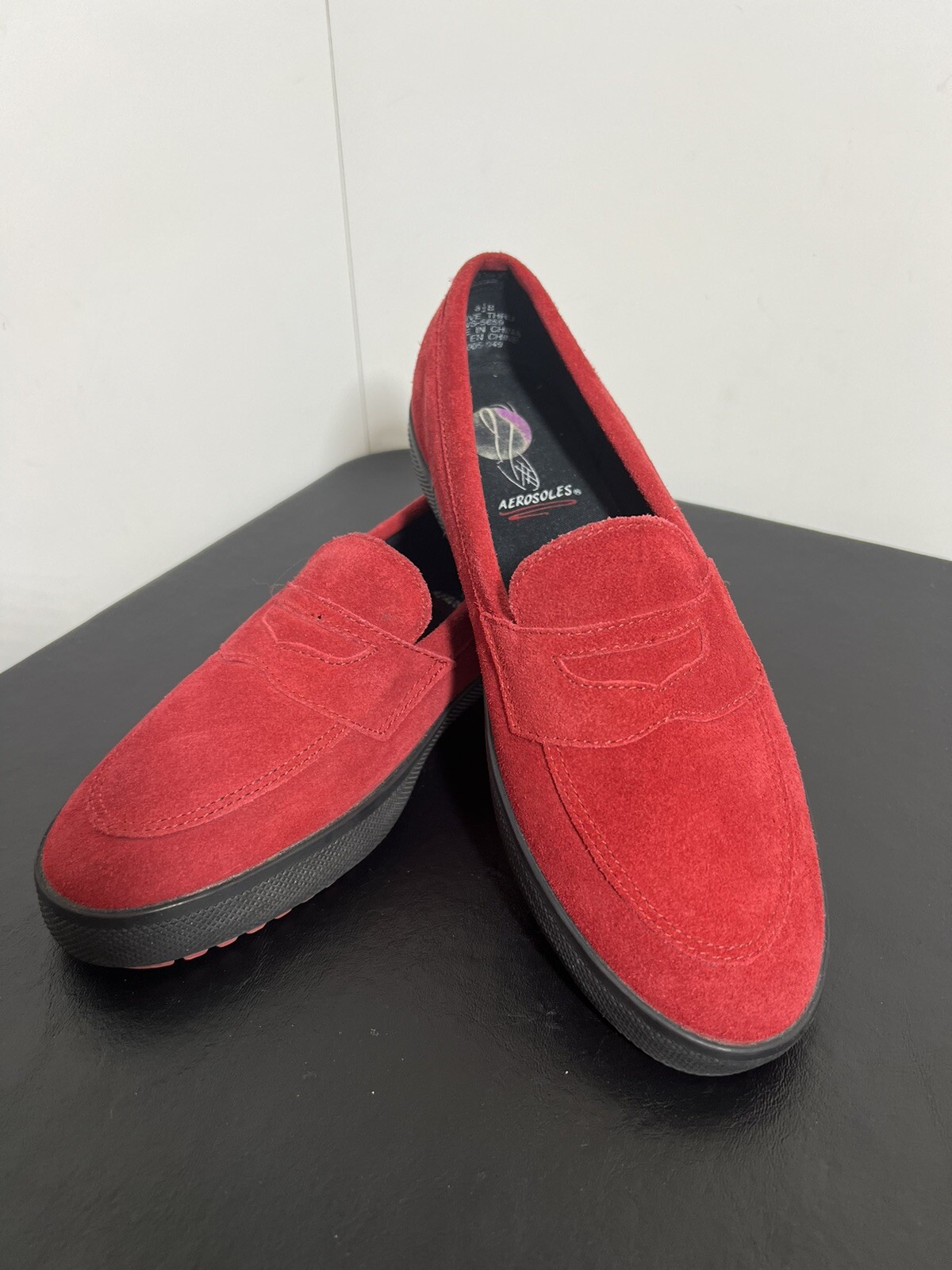 Aerosoles Red Suede Loafer Women's Size 8.5B Drive Thru C005049 eBay