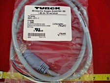 Turck BKM 5-5711-1 U-26982 300v 8 amps 4-Wire Cord Set 5-pin Connector Bus Stop