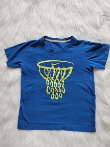 SIZE M NIKE Blue Basketball Hoop T-Shirt INV#29