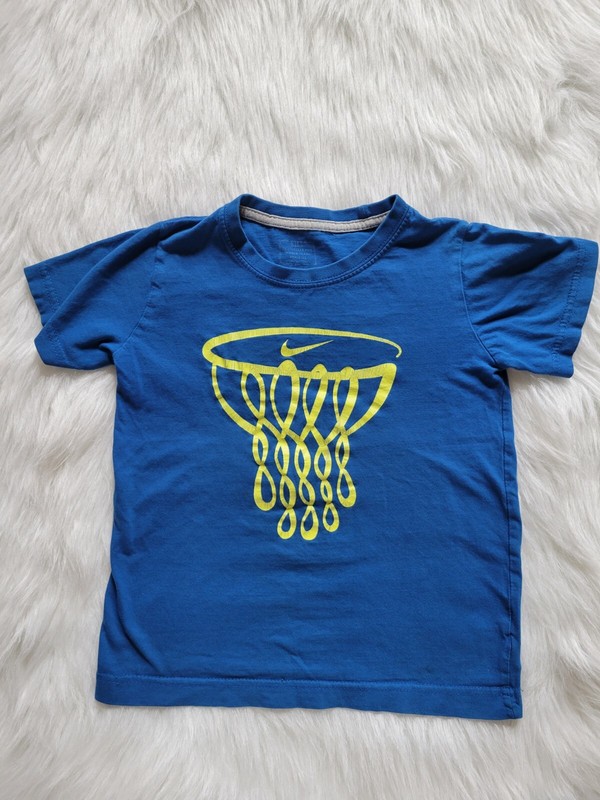 SIZE M NIKE Blue Basketball Hoop T-Shirt INV#29