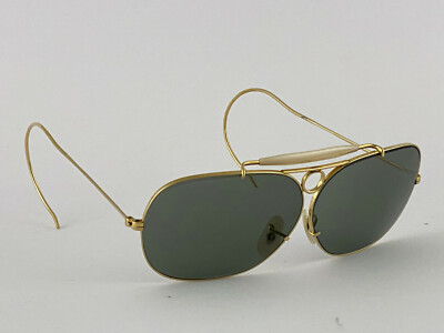 RayBan ヴィンテージサングラス　デコット（ナワテ） Vintage B&L Ray-Ban Sunglasses Decot Shooter Gold Frames
