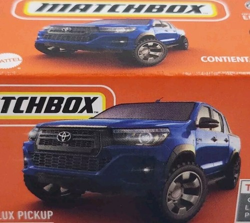 2024 Matchbox Power Grabs BLUE 2018 Toyota HILUX UTE Utility PICK-UP Truck - New - Picture 2 of 4