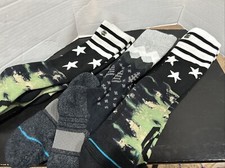 Stance NBA Fusion Basketball Sock Lot 2 Med  1 LG Stars
