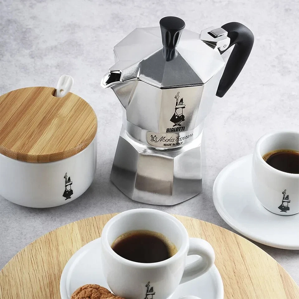 Bialetti Caffettiera Moka Express in alluminio da 1 a 18 tazze - Immagine 4 di 4