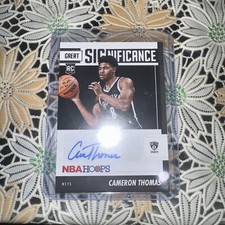 CAMERON CAM THOMAS 2021-22 NBA HOOPS BASKETBALL GREAT SIGNIFICANCE AUTO #GS-CT