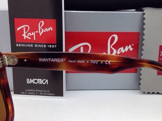 New RAY-BAN Sunglasses RB 2140 954 50-22 WAYFARER Light Tortoise w