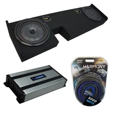 09-14 Ford F-150 Ext Super Cab Kicker CompVT CVT10 Dual 10 Sub Box HA-A800.1
