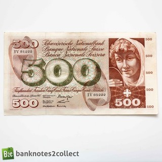 SWITZERLAND: 1 x 500 Swiss Franc Banknote.