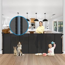 Reinforced 42 Tall X 120 Extra Wide Retractable Baby Gate Extra Long Baby Gat...