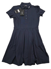 J. LINDEBERG JANNA WOMEN'S GOLF TENNIS DRESS Navy Blue SMALL NEW NWT