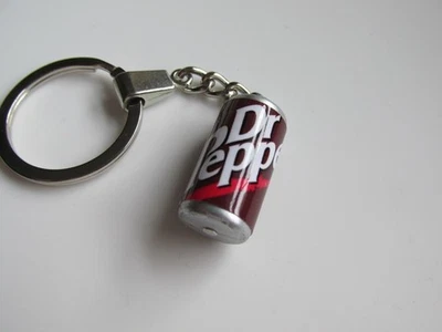 PURPLE PETALS JEWELLERY BOX Sweet Shop - Fizzy Pop Acrylic Can Miniature Dr Pepper Charm Chain Keyring