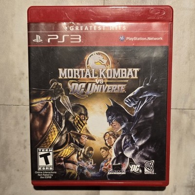 Mortal Kombat Vs DC Universe PlayStation 3 PS3 w/Manual