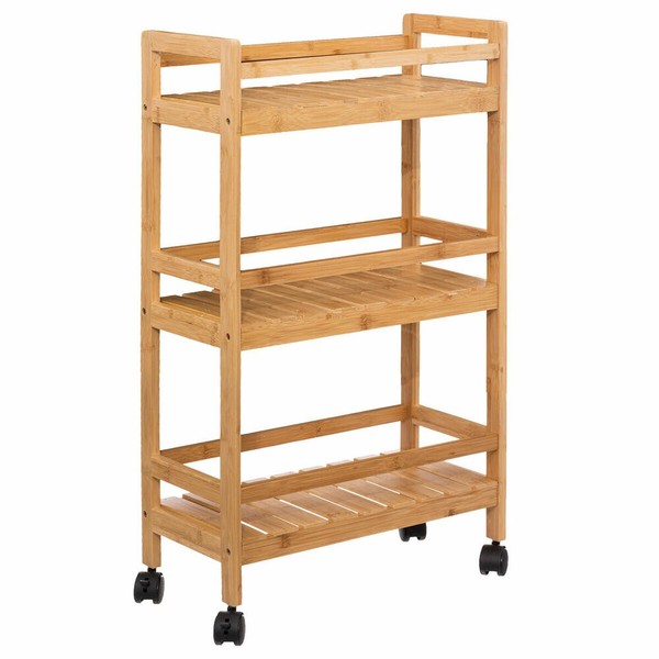 5Five Simply Smart Rollregal Trolley Linha Mit 3 FäChern, Bambus, 80 Cm-image