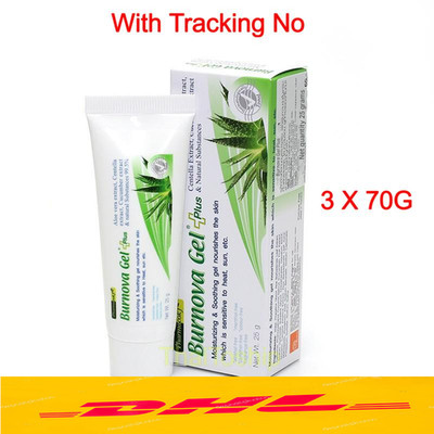 3 X 70G Burnova Gel Plus  Aloe Vera Extract Restore Softness Moisture dryness