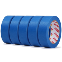 5 Rollen Blaues Abdeckband, 30Mm X 50M Malerkrepp Papier Universal Kreppband FüR