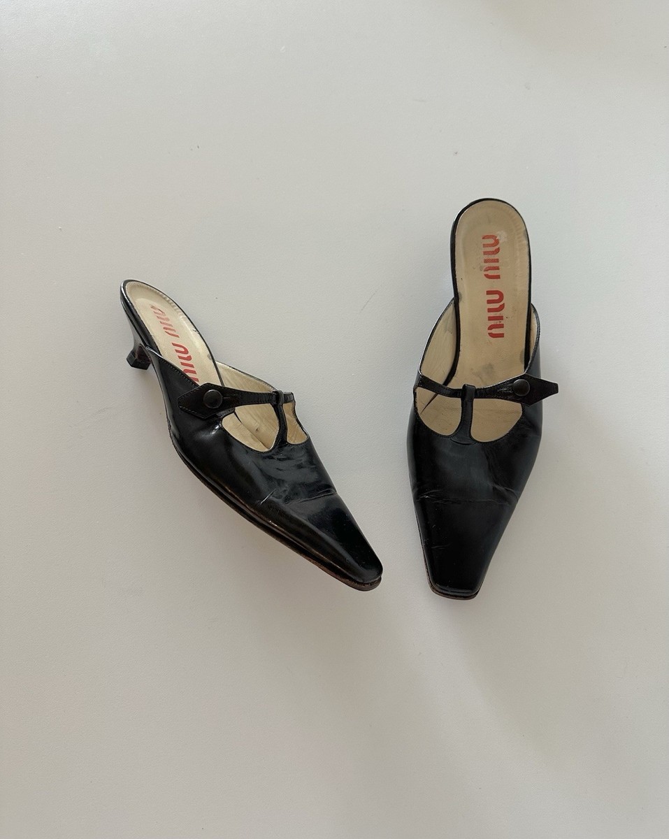 靴 archive MIUMIU Sequin Leather Mules archive MIUMIU Sequin
