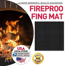 Fire Resistant Fireplace Hearth Rug, Rectangular Hearth Pad Fireproof Rugs