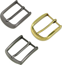 3 Pcs Metal Classic Belt Buckle, 1.5"-1.6" 38-40 Mm Single Prong Square Belt B