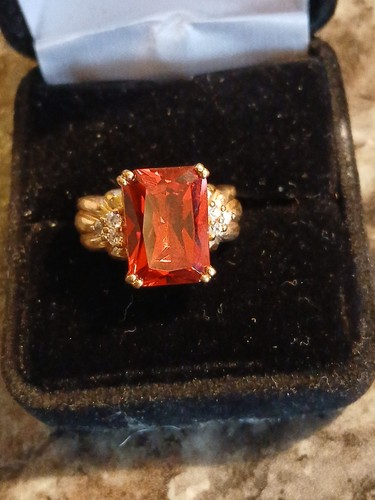 Sterling Silver Rectangle Stone Ring