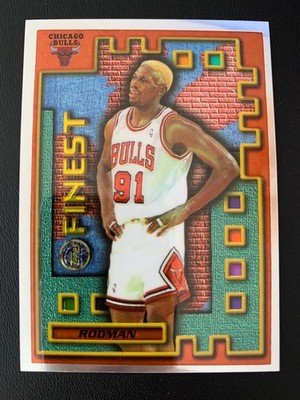 1995-96 Topps Finest Mystery Finest Bordered M 24 Dennis Rodman