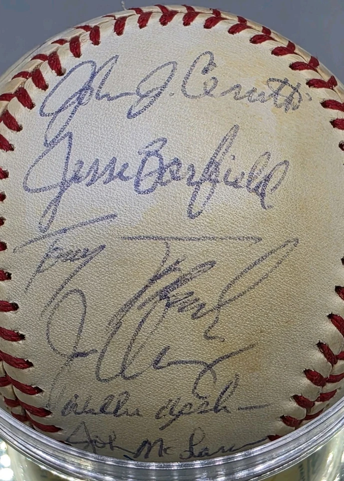 Béisbol autografiado por el equipo Toronto Blue Jays 1986, 26 firmas - STIEB, CLAVE Foto 2 de 4
