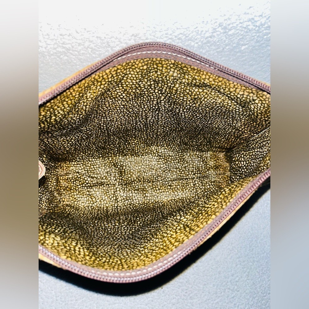 Borbonese Quail Suede Clutch — image 4