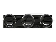 3 Vent Outlet Panel - Pascal Units, Wave Black Vent with Chrome Trim