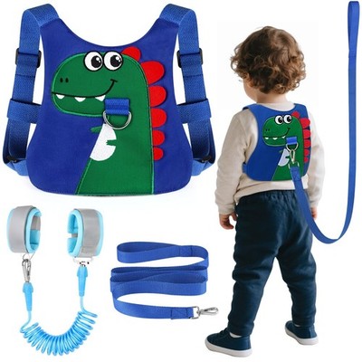 Toddler Leash-Baby Walking Safty Harness and Child Anti Lost Wrist Blue+Green 