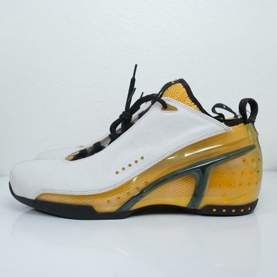 Vtg 2002 Nike Zoom Air Ultraflight White Yellow Sz 16 New No Box