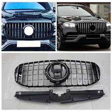 Chrome Front AMG GT Grille Grill For Mercedes Benz X167 GLS450 GLS580 2020~2023