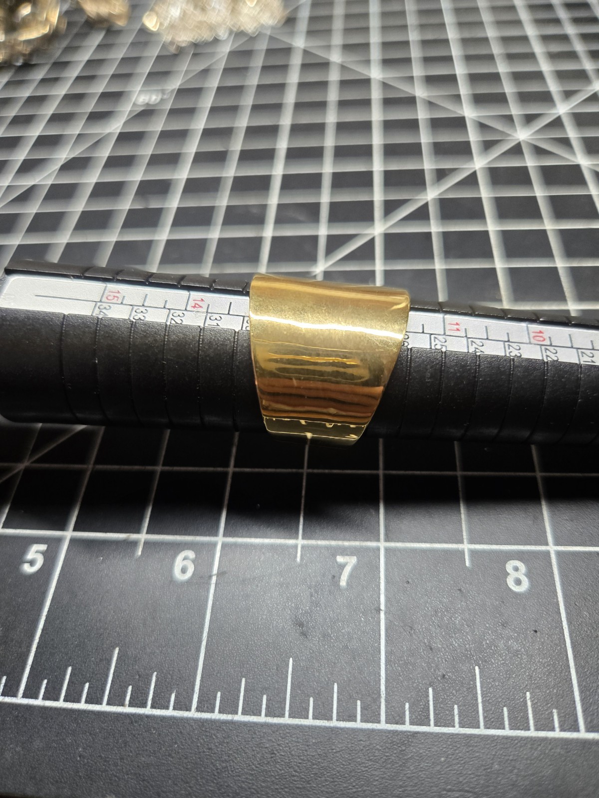 large statement ring gold plated sterling silver … - image 4