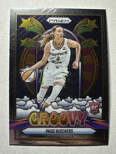 Paige Bueckers 2025 Panini WNBA Prizm Dallas Wings ROY RC GROOVY Rookie B4