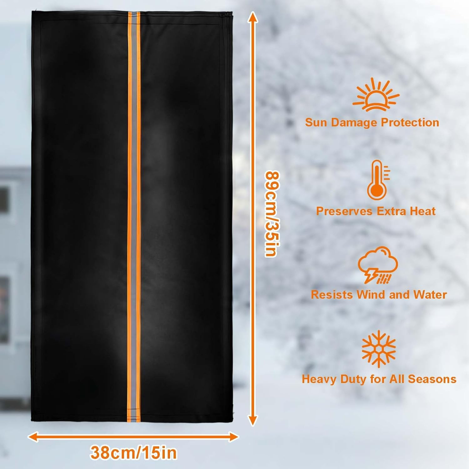 Outdoor Faucet Cover for RV Park & Yard Hydrant 35"X15" Waterproof Extended Spig