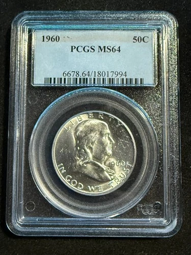1960 FRANKLIN HALF DOLLAR PCGS MS64 994