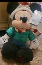 Disney Mickey  Minnie Mouse Christmas Holiday Plush 16" 2021 Disney Store