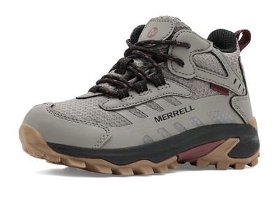 Moab Speed 2 Mid Waterproof Hiking Shoe, Grey/Gunsmoke, 5 US Unisex