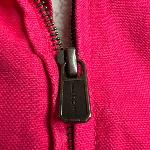 Carhartt Kids’ Sherpa-Lined Active Jacket – Bright Pink, Size S (7-8), Warm Hood - Picture 10 of 14