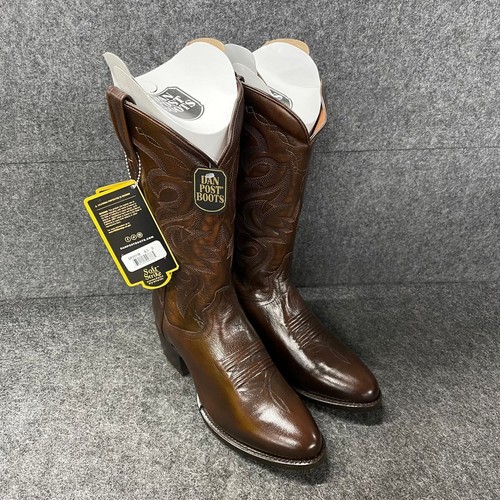 DAN POST Milwaukee Cowboy Western Boot Men's Size 8.5 D Tan Mignon