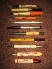 11 Vintage Advertising Pens Pencils from Various Businesses Throughout USA