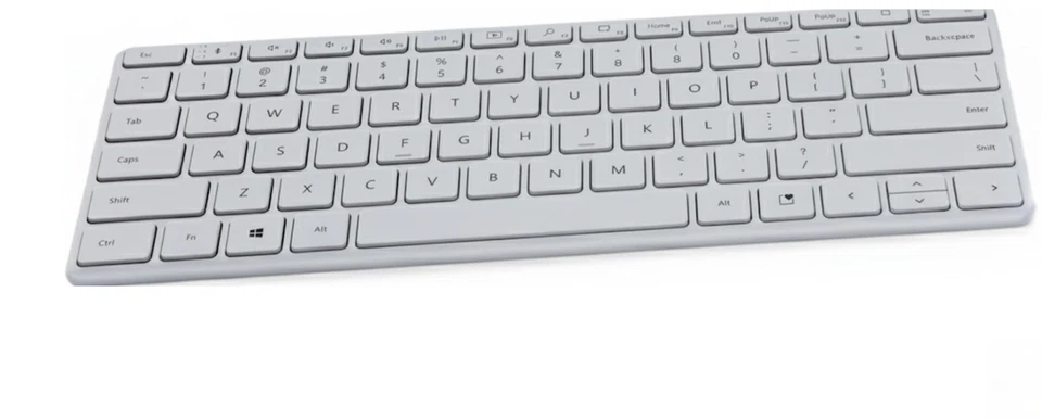 Microsoft Designer Compact Keyboard Ultra-Slim Portable Wireless Bluetooth - Image 3 of 4