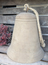   XL Glocke  Metall Antiklook Rostoptik Vinta...