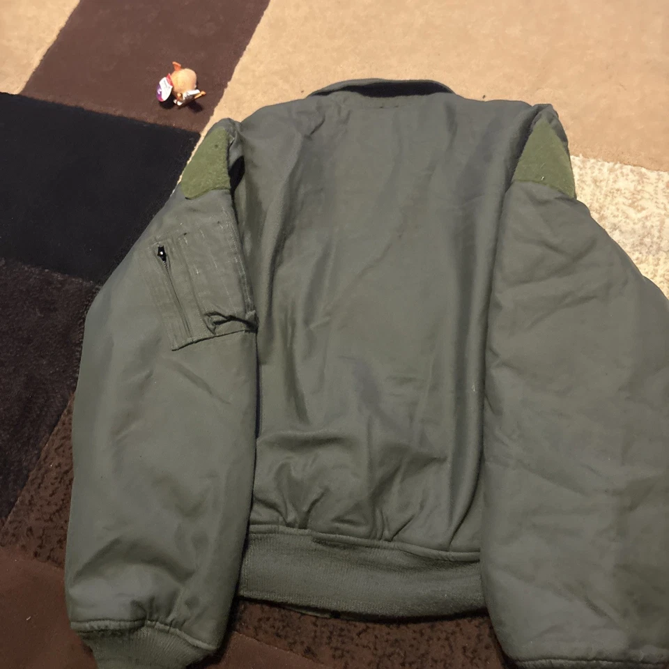 Chaqueta USAF Flyers Clima Frío 45/P Hombres Grande Militar Clima Frío Fuerza Aérea Foto 2 de 3