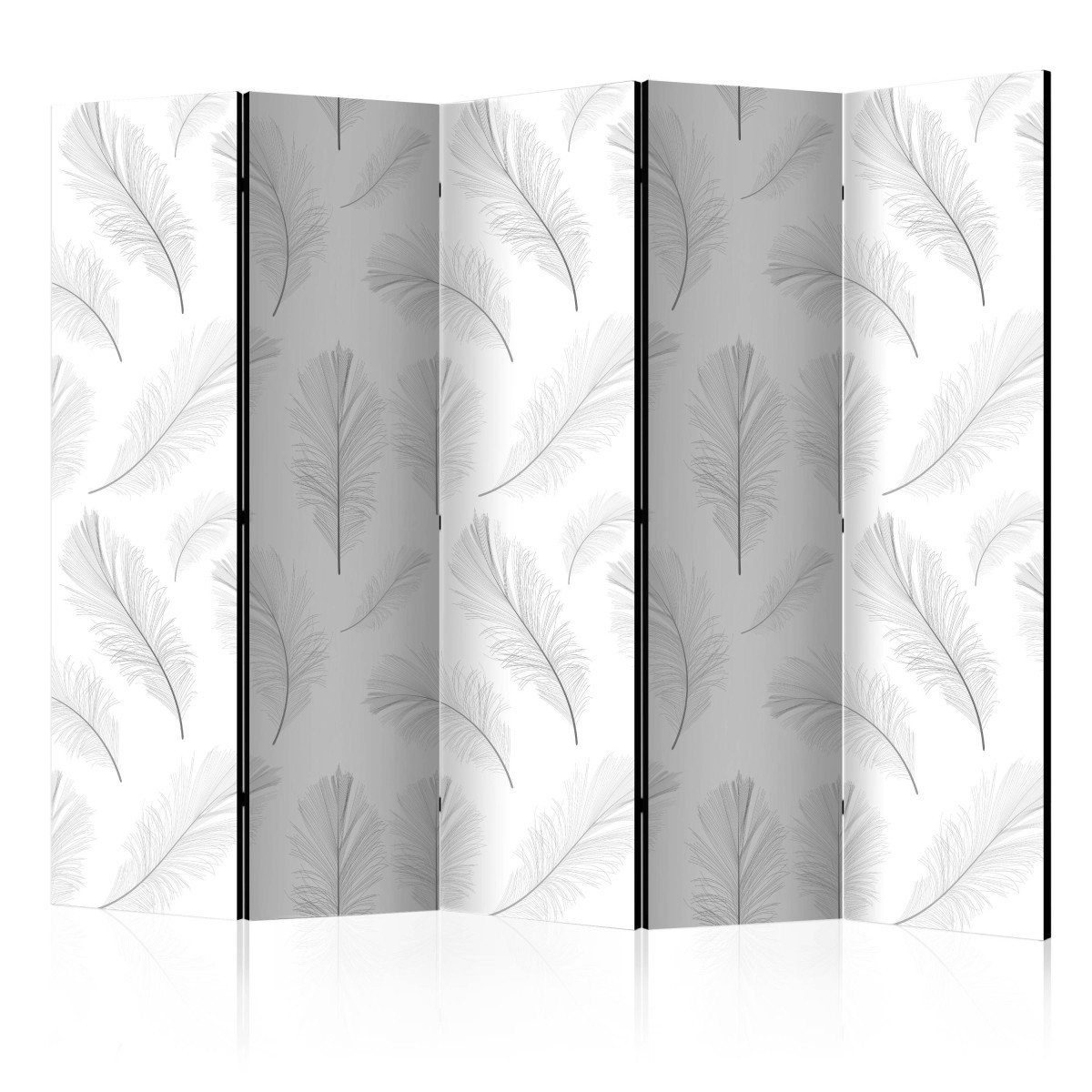 Paravent 5 volets Lightness 172x225cm haut de gamme en pin massif