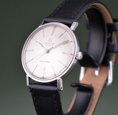 Vintage Armbanduhr Certina Blue Ribbon Automatic, Certina Kal. 25-65, ca. 1962