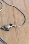 Vintage Jasper Stone Pendant Necklace 925 — photo 5