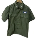 Vintage 60’s Military Vietnam Sateen Utility Shirt OG 107 Short Sleeve Sz Medium